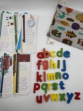 Wooden Letters Spelling Learning To Read Daycare Educational Toy Lot Bundle