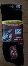 Men 8-12 Excell Merino Wool Blend Thermal Hiking Socks 3 Pair Shoe Size 8-12 New