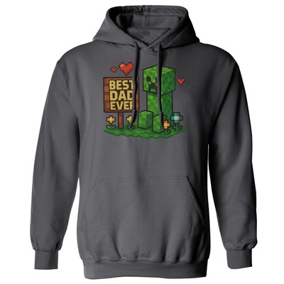 Best Dad Ever Gaming Daddy Pixel - Funny Fathers Day Unisex Hooded Sweatshirt