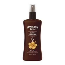 Hawaiian Tropic Island Tanning Oil 6 SPF Sunscreen Spray, 8oz Brand New