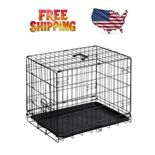 24 Inch Single Door Dog Crate - Foldable Design for Small Dogs, Easy to Use