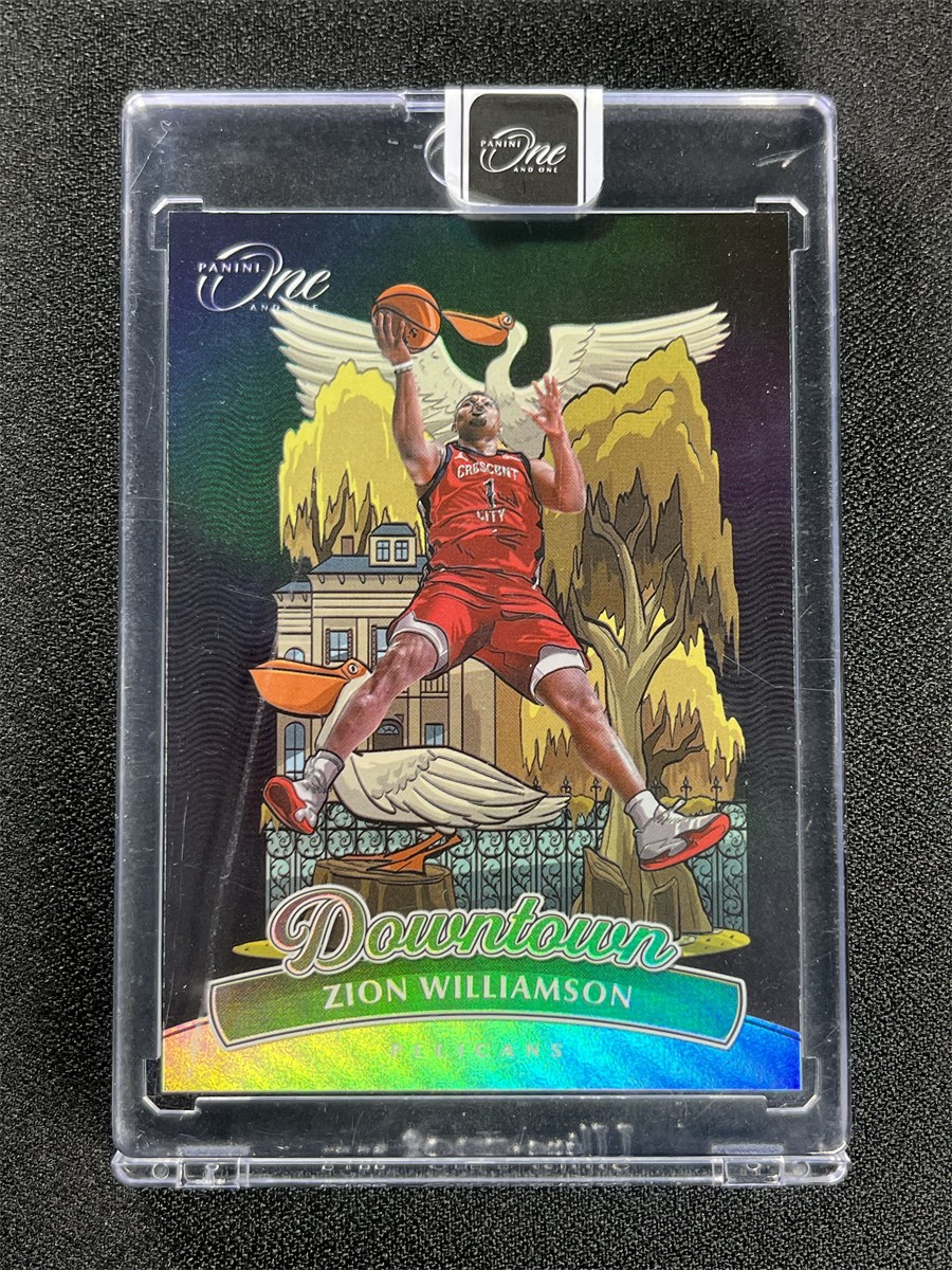 2023-24 Panini One And One Zion Williamson #20 Downtown Case Hit SSP Pelicans