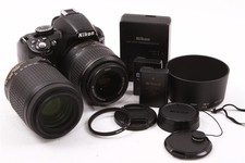 Used Nikon D3100 Digital SLR Camera with 18-55mm VR  55-200mm VR Lenses