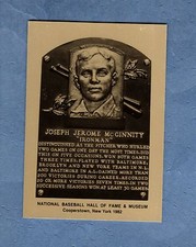 IRON MAN JOE McGINNITY Giants~Orioles~Dodgers ~ Official Baseball HOF metal card