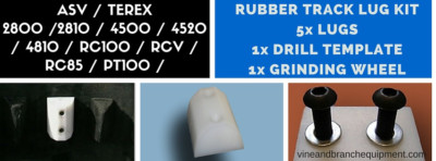 Track Repair / RUBBER TRACK LUG KIT   ASV / TEREX / RC100 / RCV / RC85 / PT100