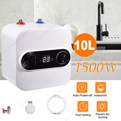 10L 1500W Mini-Wassererhitzer Water Heater Thermostat Kitchen Bathroom Hot Water