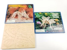 IQ ASSEMBLING PRODUCTS  3 Wood Model Kits new open Package 