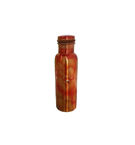 Bouteille D'eau En Cuivre Pur 1L - Santé Ayurvédique - Gourde Yoga & Bien-être - Cuivre Massif