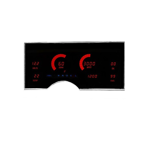 1974-1976 OLDSMOBILE DELTA 88 Digital Gauge Panel Red LED's DP1907R USA Made - Picture 4 of 15