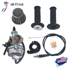 PZ26 Carburetor Throttle Cable 7/8" Handbar Filter Fit 125cc 140cc Dirt Bike