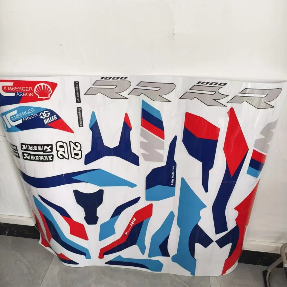 Nuevo kit de gráficos adhesivos de carrocería de carenado para BMW S1000RR M1000RR 2019-2022  Foto 2 de 4