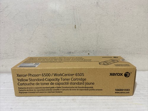 Phaser giallo originale Xerox 106R01593 6500/centro di lavoro 6505 capacità standard - Foto 3 di 6