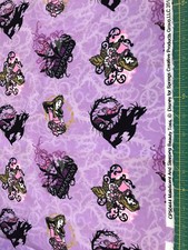 Maleficent and Sleeping Beauty Flannel fabric sold by the yard #853