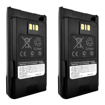 2 x FNB-V113Li Battery Fits Vertex Standard VX-451 VX-454 VX-459 Two-Way Radios