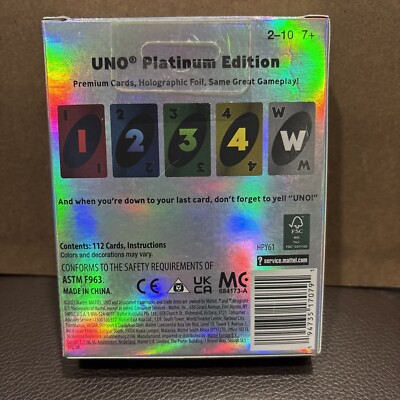 UNO Platinum Edition Card Game