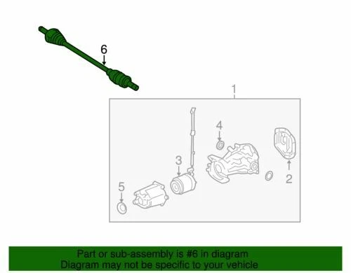 Conjunto de eje original Ford 2009-2019 nuevo 8A8Z-4K138-A Foto 2 de 3