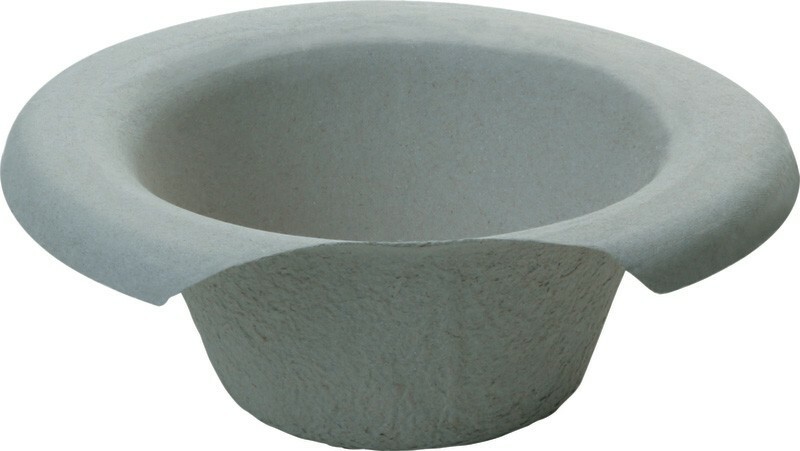 10 Disposable Cardboard Pulp Commode Pans Bowl Hospital Style 1.7L ...