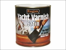 Rustins  Yacht Varnish Satin For Wood Timber  500ml