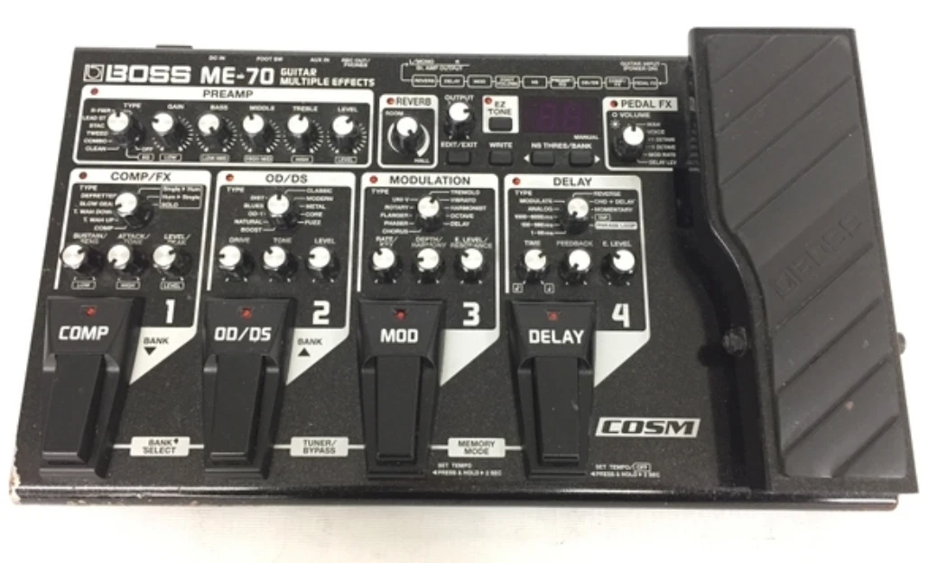 Boss ME-70 Multiple Effects Guitar Effect Pedal Test Completed 