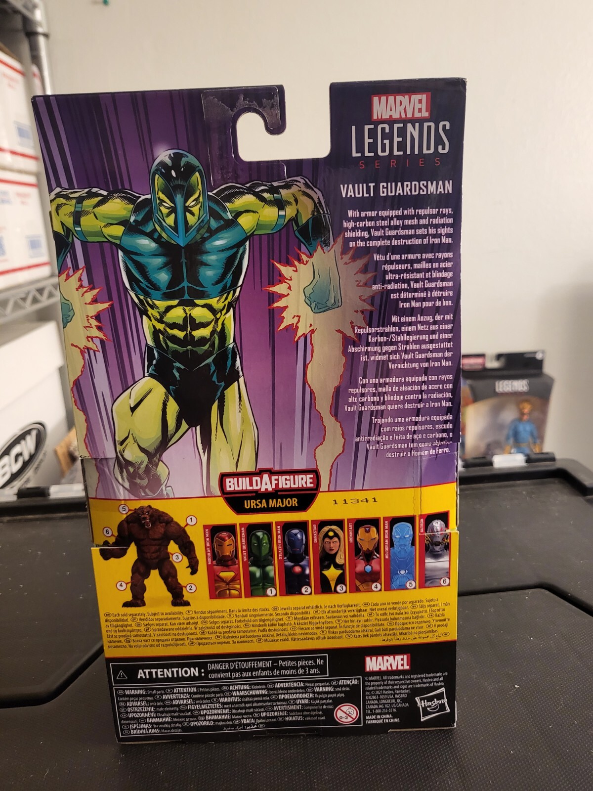 Marvel Legends Iron Man Vault Guardsman Build  A Figure series Ursa Major New