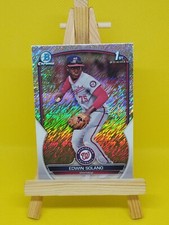 2023 Bowman Chrome Prospects Shimmer Refractors #BCP169 Edwin Solano Nationals