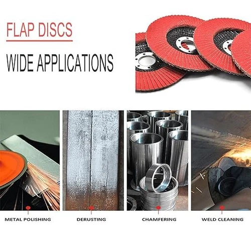 4-1/2"x7/8" T29 Ceramic Flap Disc Sanding Grinding Wheel 40 60 80 120 Grit - Picture 6 of 23