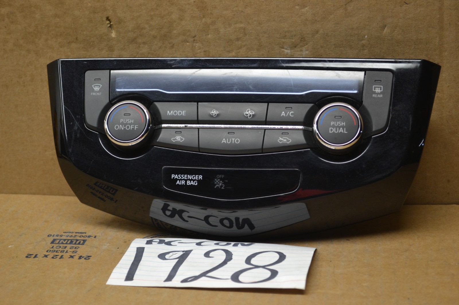 2014 2015 2016 Nissan Rogue AC and Heater Control Used Stock #1928-AC 