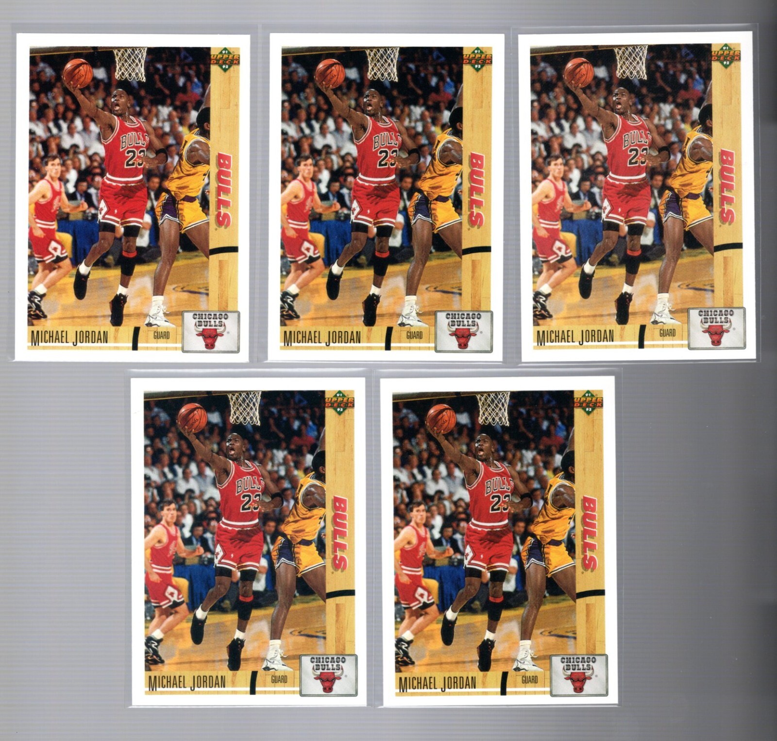 1991-92 UPPER DECK MICHAEL JORDAN #44 CARD 1ST UPPER DECK CARD