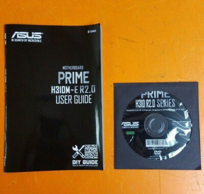       ASUS PRIME Motherboard H310M-E R2.0 Chipest Support Disc & Manual