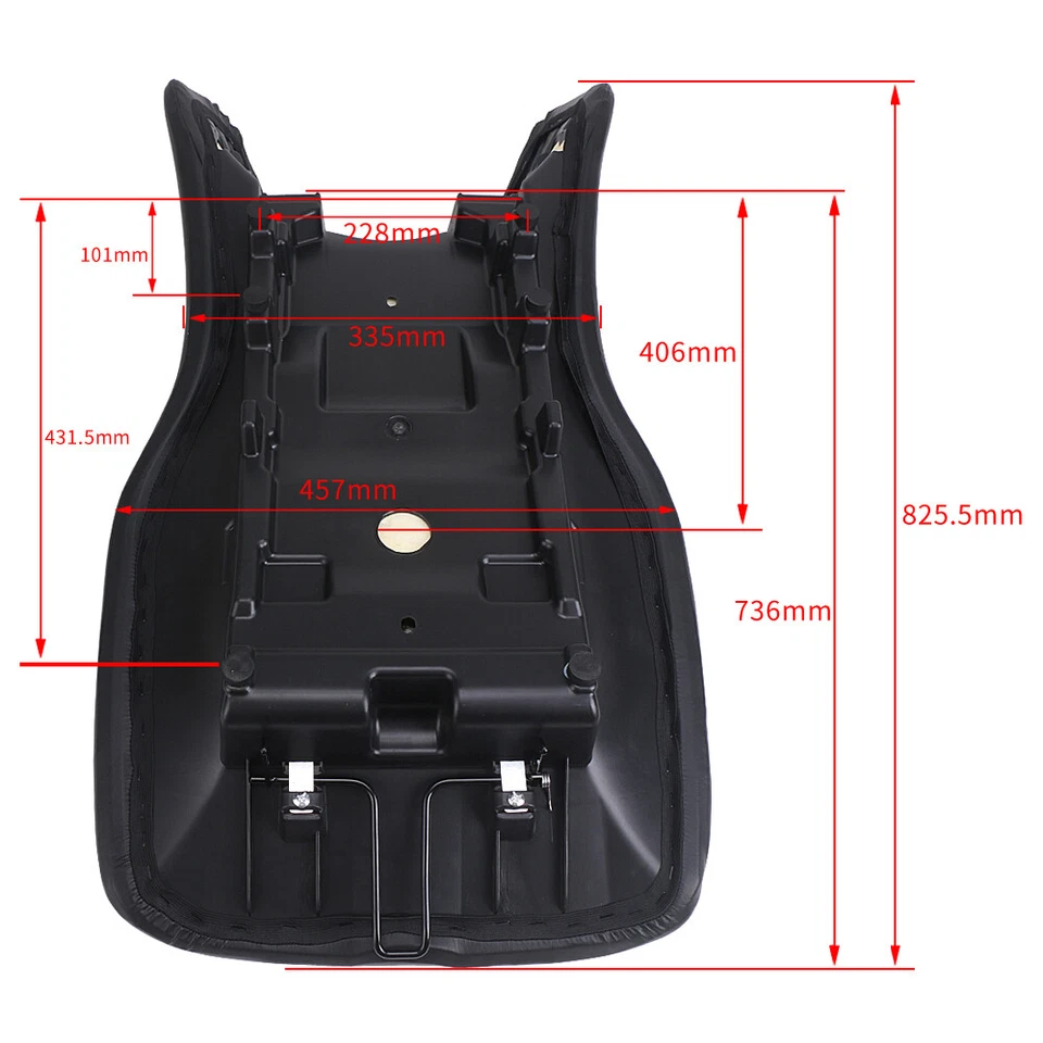 Asiento completo para Polaris Sportsman 500 2005-2015 2006 2007 2008 2009 asiento negro Foto 4 de 4