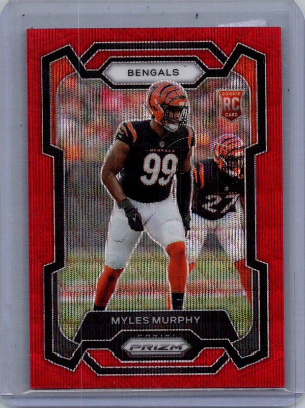 2023 Panini Prizm #320 Myles Murphy Red Wave #/149