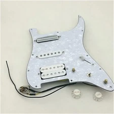 Prewired Loaded Pickguard with SSH White Alnico 5 Pickup for Fender Strat Guitar
