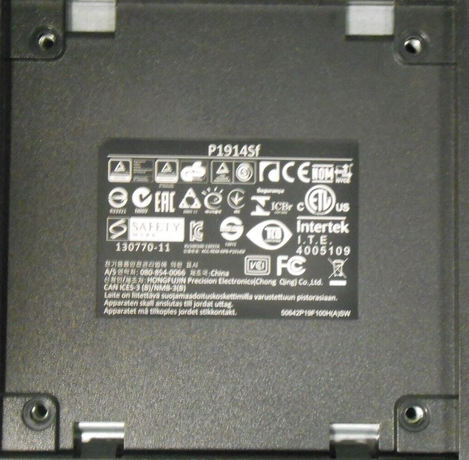 Dell P1914Sf /P1914SF 19" Monitor 1280x1024 DisplayPort WITH VGA & STAND. - Image 4 of 4