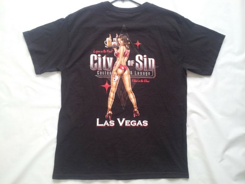 ODM AUTHENTICS CITY OF SIN CASINO & LOUNGE LAS VEGAS TSHIRT - 第 2/5 張圖片