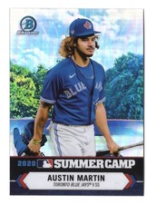 Austin Martin 2021 Bowman Chrome Baseball 2020 Summer Camp #SC-3 Blue Jays