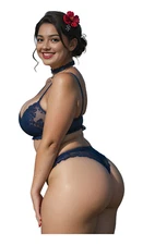 1730 Thick Latina Sticker, Waterproof, Laminated, Waifu, Sexy