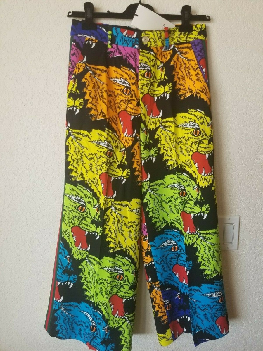 カプリコ垢【美品】GUCCI LOGO PATCH LOOSE PANT Gucci Pants with Zip Accents - Raleigh Vintage