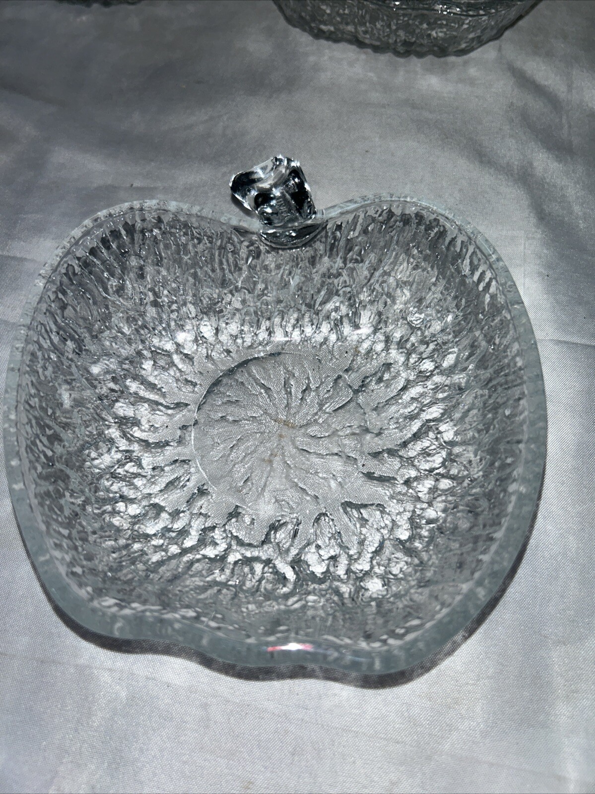 Vintage 70s Apple Salad Dessert Dishes Set of 4 Italy