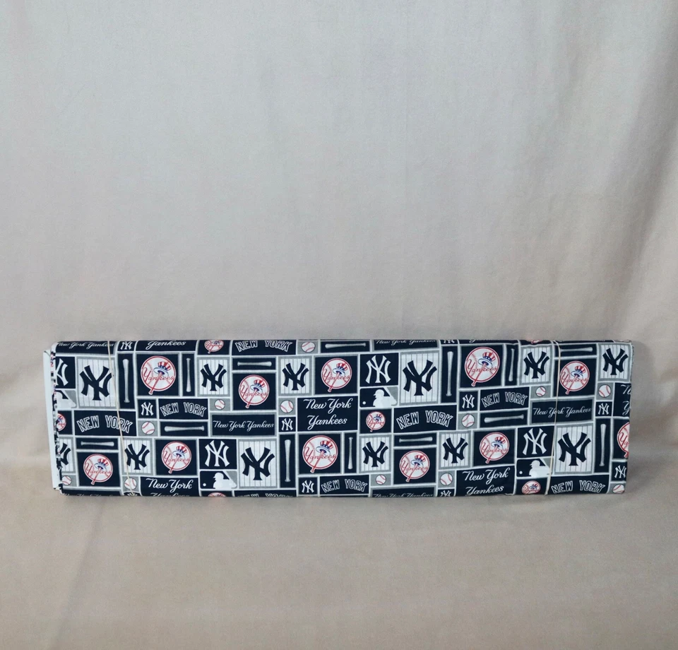 New York Yankees ~ Logo Pattern MLB Cotton Fabric 1/4 Yard 9” X 56” - Image 3 of 4