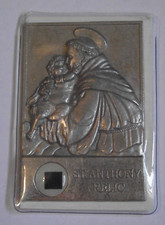 St Saint Anthony relic pocket prayer card plaque medal patron of lost items