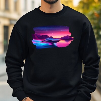 Speedboot Neon Sweatshirt Kuschelig und Perfekt für jeden Anlass S bis 4XL