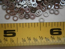 Flat Washers .115 x .065 x . 009 Miniature Stainless Steel Lot of 50 2885