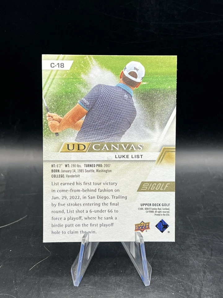 2024 Upper Deck Golf LUKE LIST UD Canvas #C-18 - Image 2 of 2