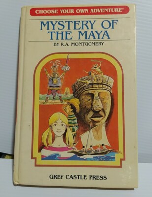 CYOA Choose Your Own Adventure #5 Mystery of the Maya HARDCOVER LARGE PRINT 1987