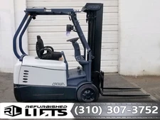CROWN SC5245-35 3 Stage Sit Down 3-Wheel Electric Forklifts 190" LOW HOURS!