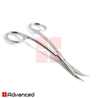 Medical Sharp Tissue Trimming Scissors Double Curved Dog Cat Veterinary Scissor