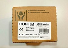 FUJI FILM 600004292 5PK LTO UNIVERSAL CLEANING TAPE DRIVE CARTRIDGES -NEW