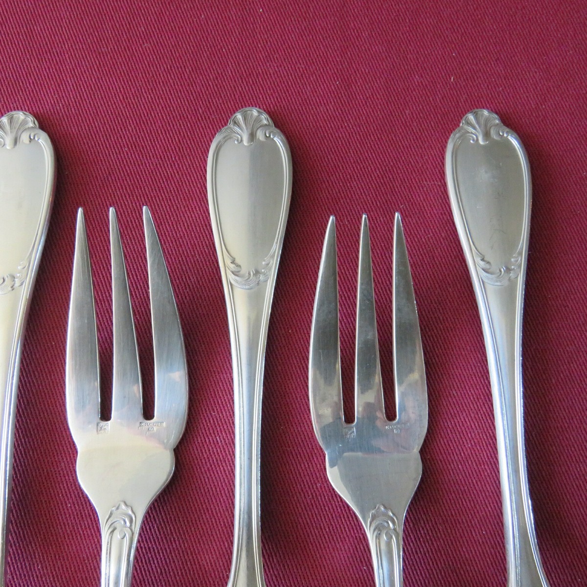 Fourchette à Crustacés Ercuis Victoria 13cm En Métal Argenté – Spatours Filet