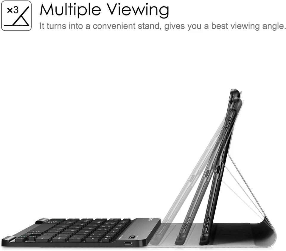 Keyboard Case for Samsung Galaxy Tab S5e 10.5 Inch (2019) Slim Stand Cover - Image 4 of 4