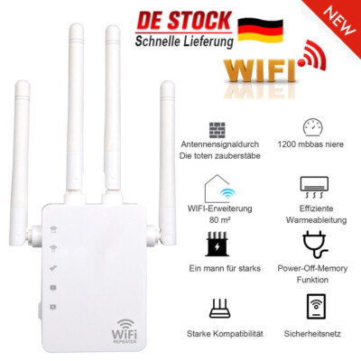 WIFI Range Extender Internet Booster Router WLAN Wireless Repeater Verstärker DE